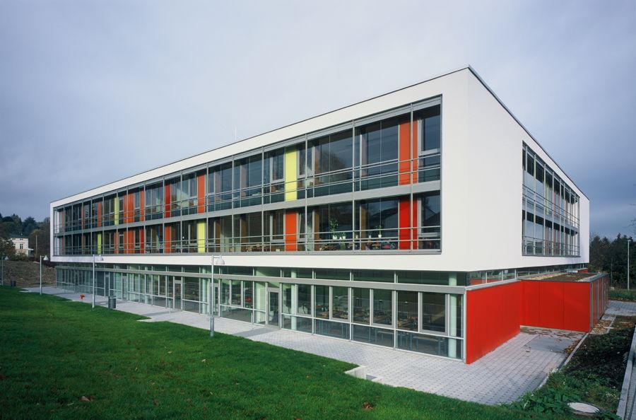 Südostansicht des Schulbauvorhabens in Witten